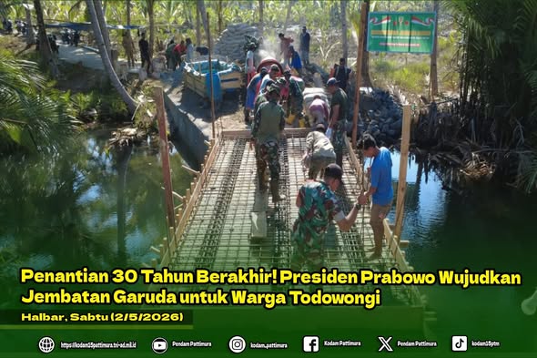Penantian 30 Tahun Berakhir! Presiden Prabowo Wujudkan Jembatan Garuda untuk Warga Todowongi