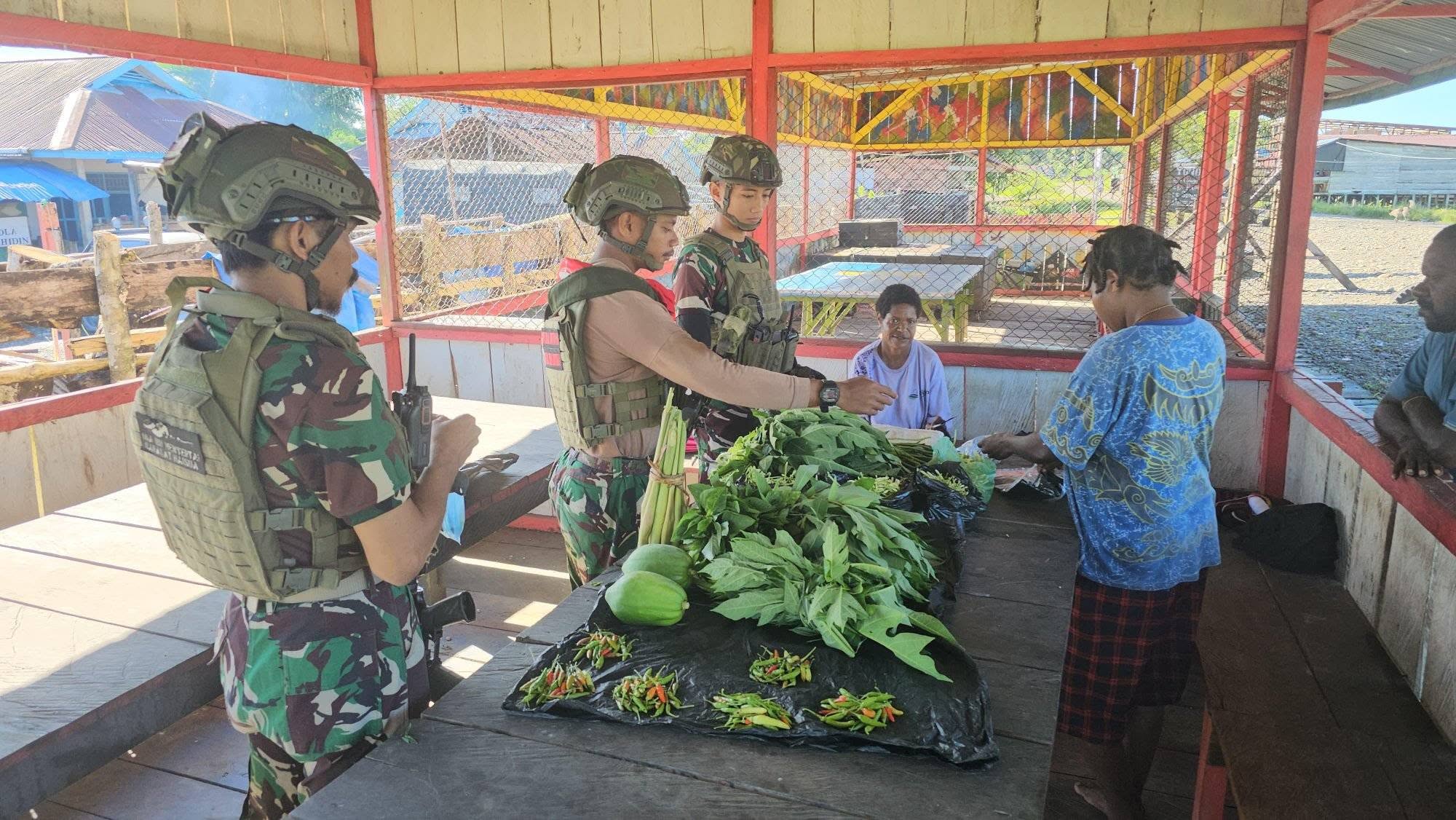 Program Borong Hasil Tani (Rosita) Wujud Nyata Prajurit Masariku Mendukung Perekonomian Masyarakat Papua