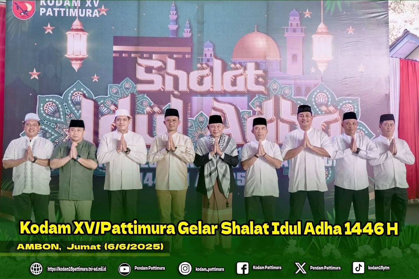 Kodam XV/Pattimura Gelar Shalat Idul Adha 1446 H