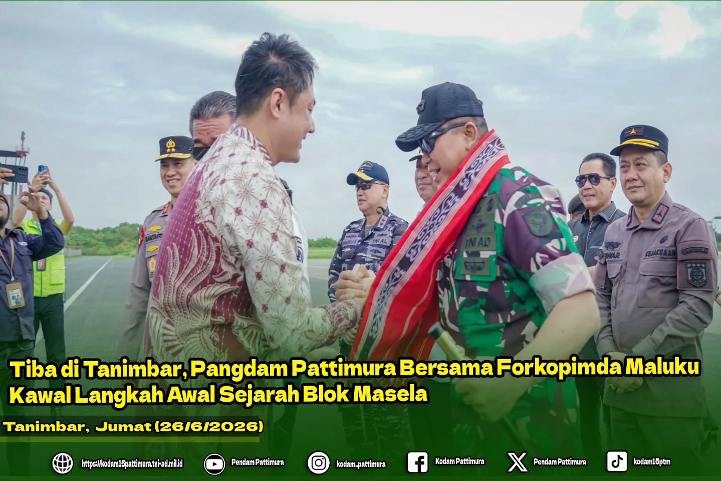 Tiba di Tanimbar, Pangdam Pattimura Bersama Forkopimda Maluku Kawal Langkah Awal Sejarah Blok Masela